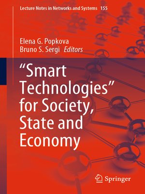 cover image of "Smart Technologies" for Society, State and Economy